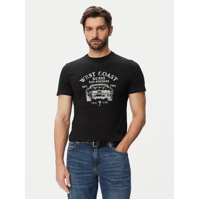 Guess T-Shirt M6YI44 K4230 Schwarz Slim Fit