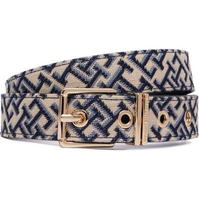 Gürtel Tommy Hilfiger Th Square 2.5 Jacquard AW0AW18894 Beige