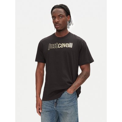 Just Cavalli T-Shirt 78OAHT16 Schwarz Regular Fit
