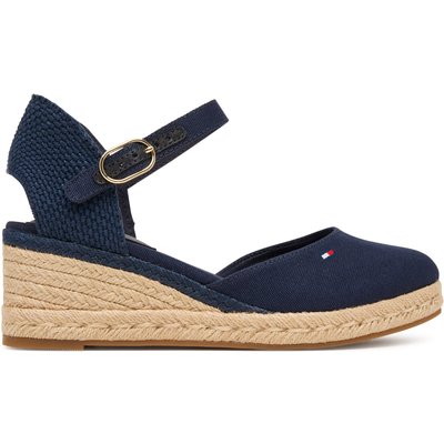 Espadrilles Tommy Hilfiger Mid Wedge Espad Closed Toe FW0FW09233 Dunkelblau