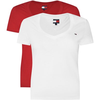 Tommy Jeans T-Shirt-Set DW0DW21367 Bunt Slim Fit