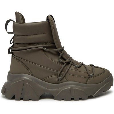 Schnürstiefeletten EA7 Emporio Armani X8M001 XK228 U007 Khakifarben