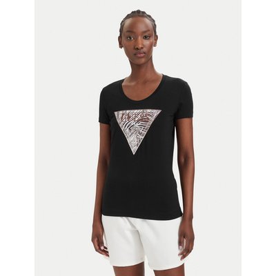 Guess T-Shirt W6GI19 K3042 Schwarz Regular Fit
