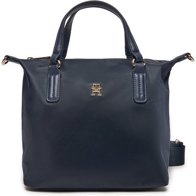 Handtasche Tommy Hilfiger Poppy Th Small Tote AW0AW15640 Dunkelblau