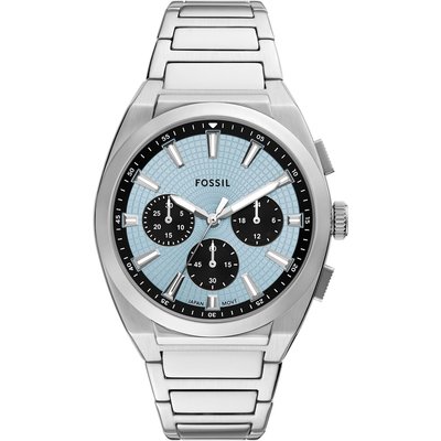 Uhr Fossil Everett Chronograph FS6105 Silberfarben
