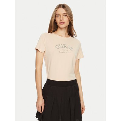 Guess T-Shirt V5RI16 J1314 Beige Regular Fit
