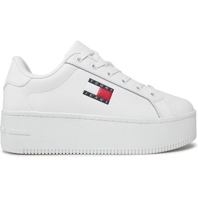 Sneakers Tommy Jeans Tjw Flatform Ess EN0EN02518 Weiß