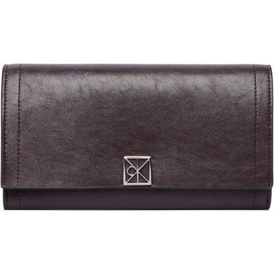 Geldbörse Calvin Klein Emblem Hw Long Bifold LV04F1316G Braun