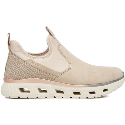 Halbschuhe Rieker M6053-62 Beige