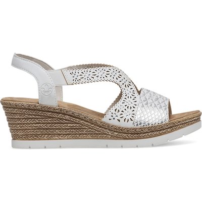 Sandalen Rieker 61916-80 Weiß
