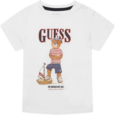 Guess T-Shirt N6GI04 K8HM4 Weiß Regular Fit