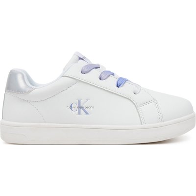 Sneakers Calvin Klein Jeans Low Cut Lece-UP V1A9-82009-1355X S Weiß