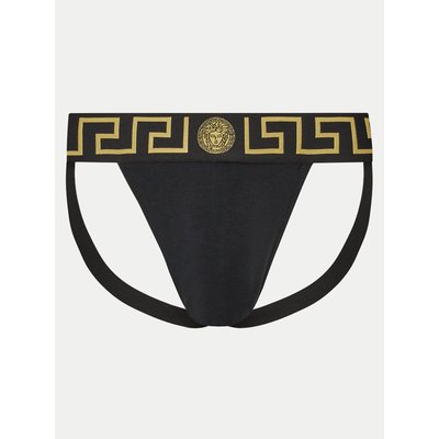 Versace Jockstrap AUU01017 1A10011 Schwarz