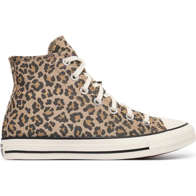 Sneakers aus Stoff Converse Chuck Taylor All Star Leopard Jacquard A19181C Beige