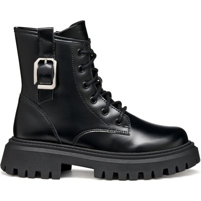 Stiefeletten Geox J Maquinnens J56M6C 000CN C9999 S Schwarz