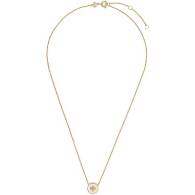 Halskette Tory Burch Kira Enamel Pendant 90549 Weiß
