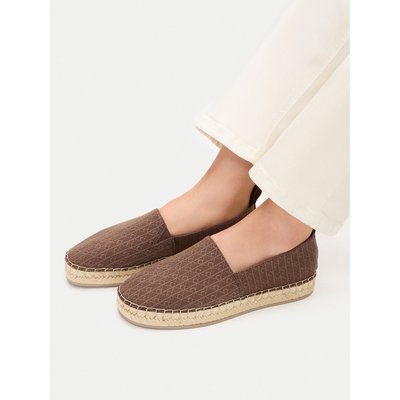 Espadrilles Calvin Klein Oblique Espadrille Aop HW0HW02933 Braun
