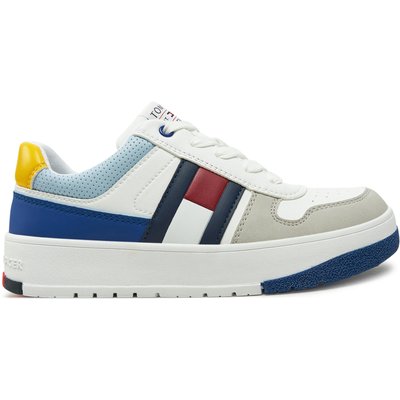 Sneakers Tommy Hilfiger Flag Low Cut Lace-Up Sneaker T3X9-33863-1269 S Weiß