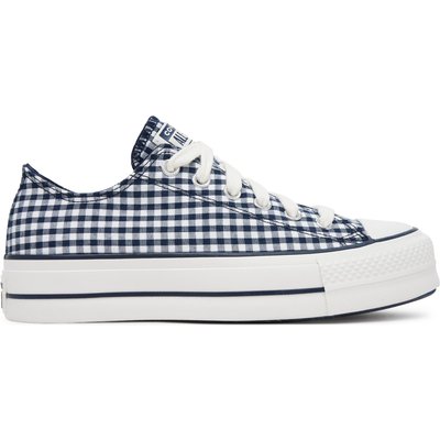 Sneakers aus Stoff Converse Chuck Taylor All Star Lift Platform Gingham A13664C Dunkelblau