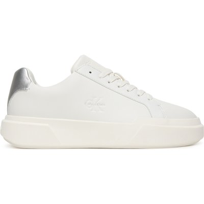 Sneakers Calvin Klein Chunky Cupsole Lace Up Lth Met YW0YW01948 Weiß