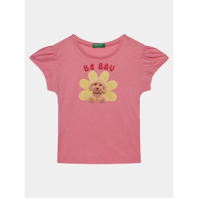 United Colors Of Benetton T-Shirt 3I1XG10DR Rosa Regular Fit