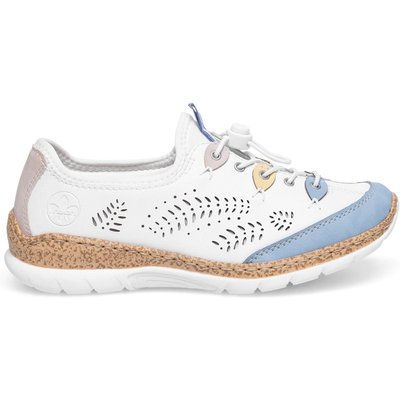 Halbschuhe Rieker N4276-80 Weiß
