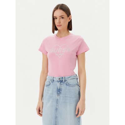 Guess T-Shirt V5GI10 K9RM1 Rosa Regular Fit