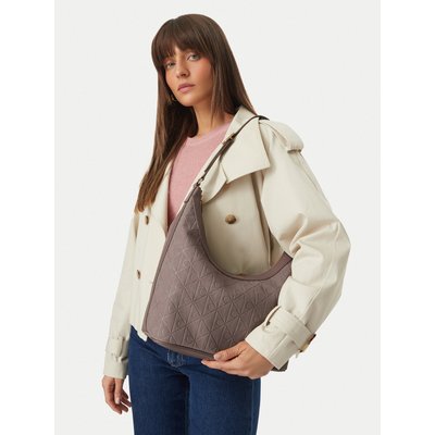 Handtasche Calvin Klein Emblem Aop Sueded M Shoulder Bag LV04F3881G Beige