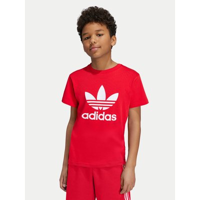 adidas T-Shirt adicolor Trefoil IY7423 Rot Regular Fit