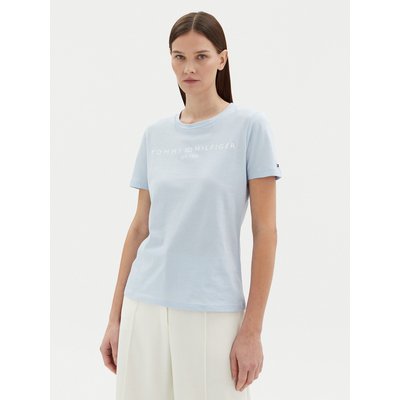 Tommy Hilfiger T-Shirt WW0WW40276 Himmelblau Regular Fit