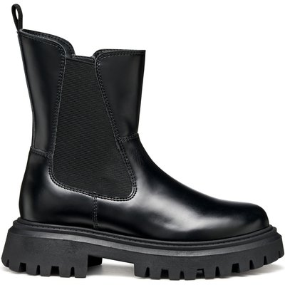 Schnürstiefeletten Geox J Maquinnens J56M6D 0CNNH C9999 D Schwarz