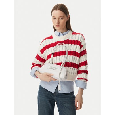 Handtasche Tommy Jeans Tjw Bold Shoulder Bag AW0AW18787 Weiß