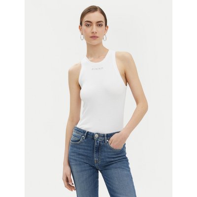 PINKO Top 100822 A2C1 Weiß Regular Fit