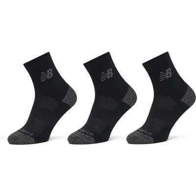 Lange Socken New Balance Active Cushion Quarter Socks LAS35204BK Schwarz