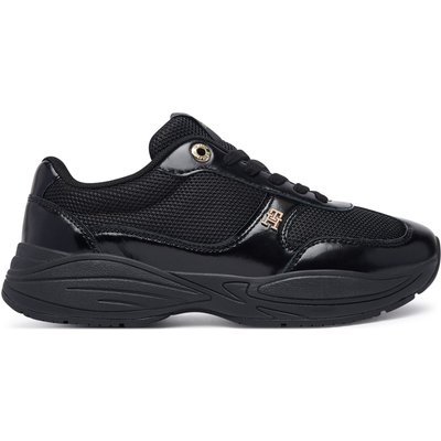 Sneakers Tommy Hilfiger Modern Runner Shiny Leather FW0FW09413 Schwarz