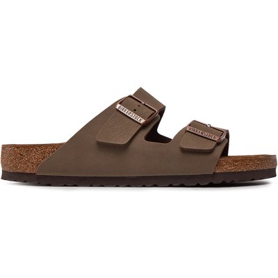 Pantoletten Birkenstock Arizona Birko-Flor nubuk 151181 Braun