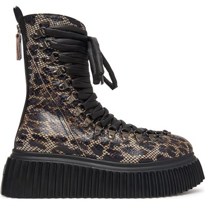 Schnürschuhe AGL Dromo D751501PGK Schwarz