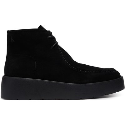 Schnürschuhe Calvin Klein Flatf Lace Up Apr Cut Boot HW0HW03273 Schwarz