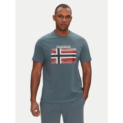 Napapijri T-Shirt S-Lari NP0A4IE5G1Y1 Blau Regular Fit