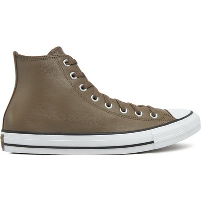 Sneakers aus Stoff Converse Chuck Taylor All Star Faux Leather Hi A09482C 216 Khakifarben