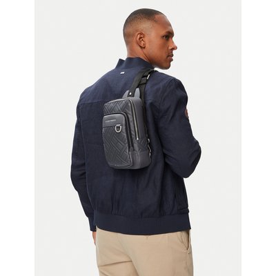Umhängetasche Tommy Hilfiger Th Flag Slingpack AM0AM14430 Grau