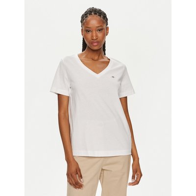Gant T-Shirt Shield 4200750 Weiß Regular Fit