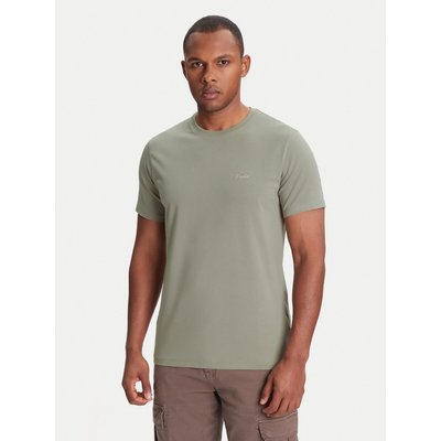 Guess T-Shirt M4GI70 KC9X0 Khakifarben Slim Fit