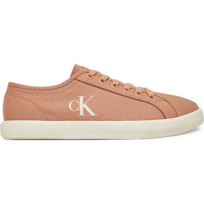 Sneakers aus Stoff Calvin Klein Jeans Ess Vulc Low Cv Mg Wn YW0YW01762 Korallenfarben