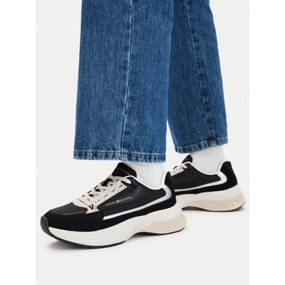 Sneakers Tommy Hilfiger Th Sporty Chic Runner FW0FW09187 Schwarz