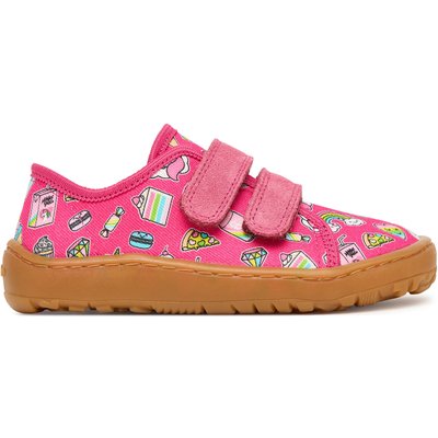 Hausschuhe Froddo Barefoot Canvas G1700440-10 S Rosa