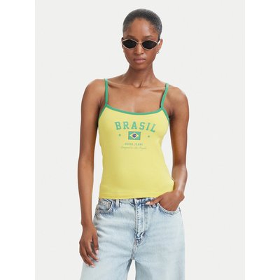 Guess Jeans Top W6YP20 K4202 Gelb Slim Fit