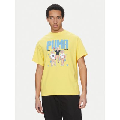 Puma T-Shirt Dylan's World 630257 Gelb Regular Fit