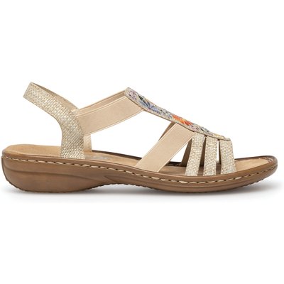 Sandalen Rieker 60808-60 Beige