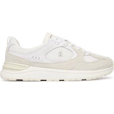 Sneakers Tommy Hilfiger Th Mix Material Runner FW0FW09306 Weiß
